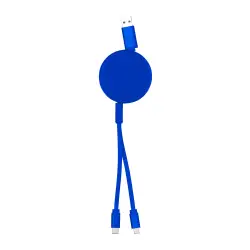 Kabel USB do ładowania Freud kolor niebieski