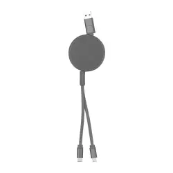Kabel USB do ładowania Freud kolor srebrny
