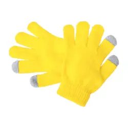Dziecięce rękawiczki do ekranów dotykowych Pigun - kolor żółty