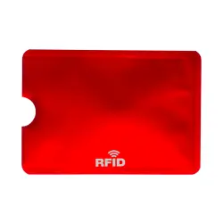 Uchwyt na karty kredytowe Becam - kolor czerwony