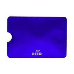 Uchwyt na karty kredytowe Becam - kolor niebieski