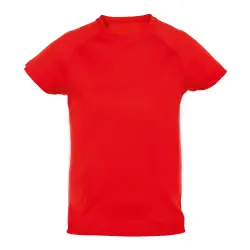 Dziecięcy T-shirt sportowy Tecnic Plus K - kolor czerwony