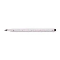 Długopis Bezatramentowy Z Linijką Ruloid - biały