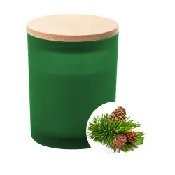 Świeca zapachowa / świeczka sosnowa Daizu XL kolor zielony