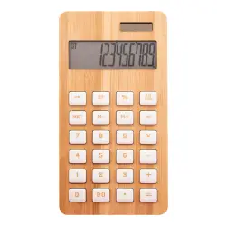 Bambusowy kalkulator BooCalc - kolor naturalny