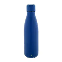 Butelka ze stali nierdzewnej z recyklingu Refill kolor niebieski