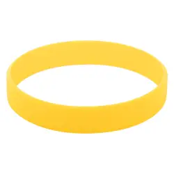 Opaska silikonowa Wristy - kolor żółty