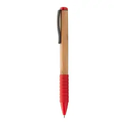 Bambusowy długopis Bripp - kolor czerwony