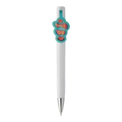 Długopis Creaclip - kolor biały