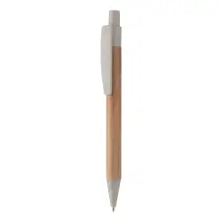 Długopis bambusowy Boothic - kolor beżowy