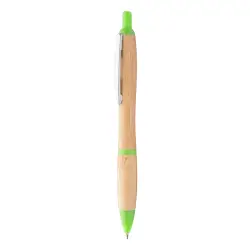 Długopis bambusowy Coldery - kolor zielony