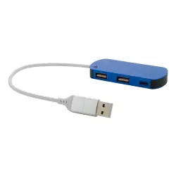 Raluhub - hub USB -  kolor niebieski