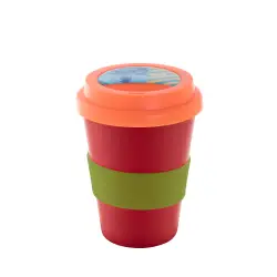Personalizowany kubek termiczny CreaCup Mini - kolor czerwony