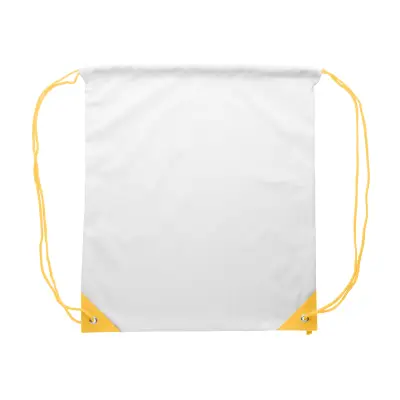 Personalizowany worek ze sznurkami CreaDraw Plus - kolor żółty