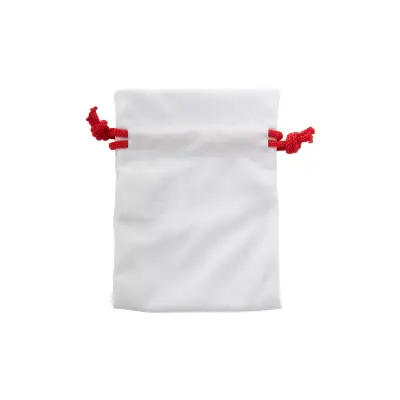 Średnia personalizowana torebka/woreczek na prezent SuboGift M kolor czerwony