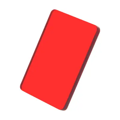 Brelok własnego projektu CreaFob - kolor transparentny czerwony