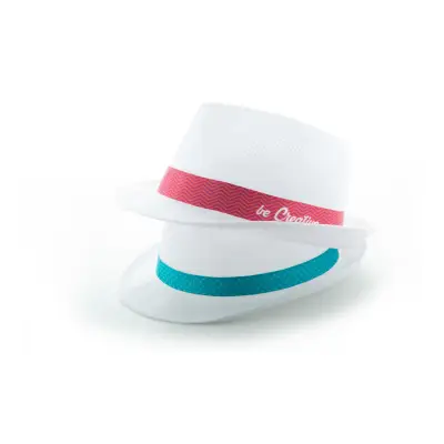 Sublimacyjna tasiemka do kapeluszy słomkowych Subrero - kolor biały