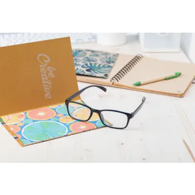 Ściereczka do okularów/karta Dioptry Mail Eco - kolor biały