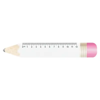 Linjka 12cm/ołówek Sharpy 12 - kolor biały