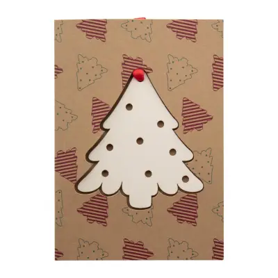 TreeCard Eco - karta/kartka świąteczna - choinka -  kolor naturalny