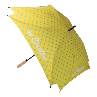 Personalizowany parasol CreaRain Square RPET - kolor biały