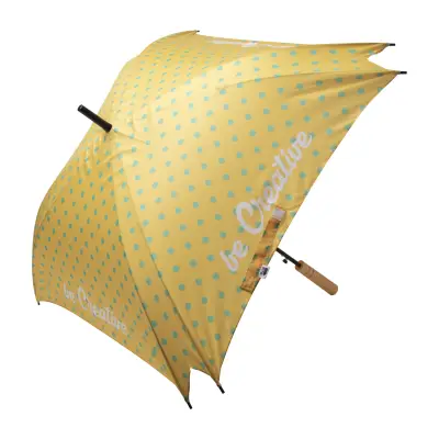 Personalizowany parasol CreaRain Square RPET - kolor biały