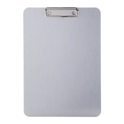Personalizowana podkładka na dokumenty A4 Aloopy - kolor srebrny