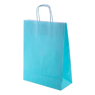 Torba papierowa Store - kolor jasno niebieski