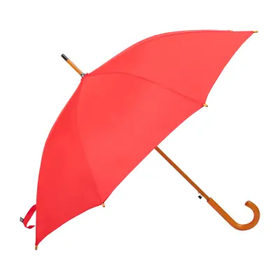Parasol RPET Bonaf - kolor czerwony