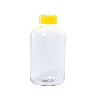 Szklana butelka sportowa Flaber - kolor żółty