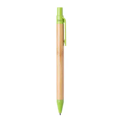 Długopis  bambusowy Roak - kolor limonkowy