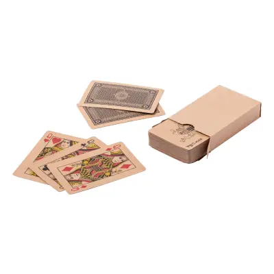 Karty do gry z papieru z recyklingu Trebol - kolor naturalny