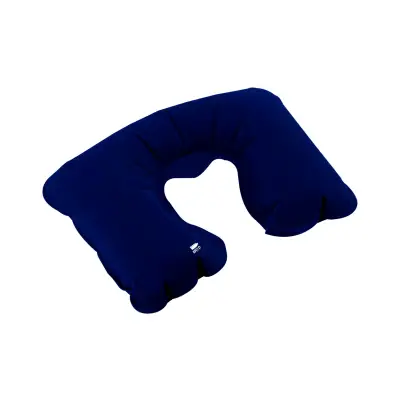 Vildex - poduszka podróżna RPET -  kolor ciemno niebieski