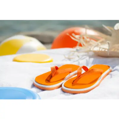Klapki plażowe Cayman - kolor pomarańcz