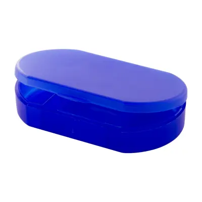 Pudełko na tabletki Trizone - kolor niebieski