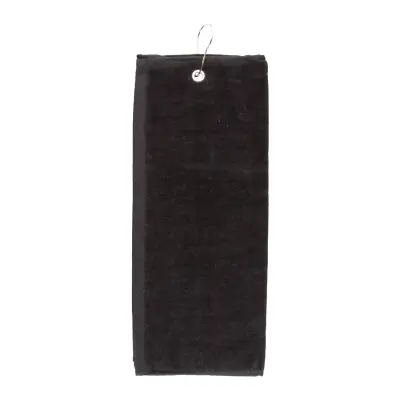 Ręcznik golfowy Tarkyl - kolor czarny