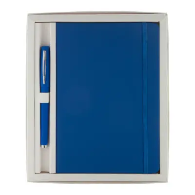 Zestaw notatnik Marden - kolor niebieski
