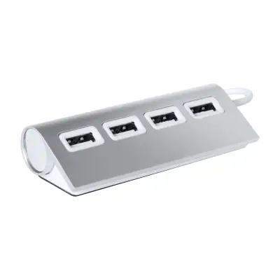 USB hub Weeper - kolor srebrny