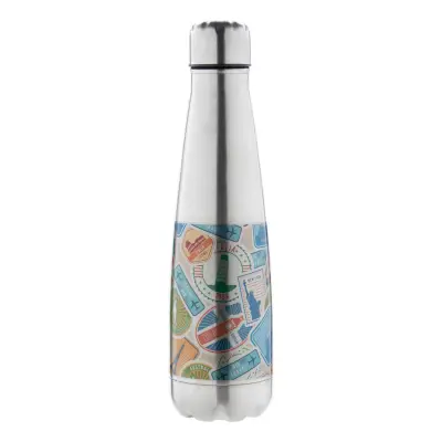Butelka na wodę Herilox - kolor srebrny