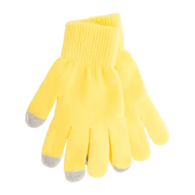 Rękawiczki do ekranów dotykowych Actium - kolor żółty