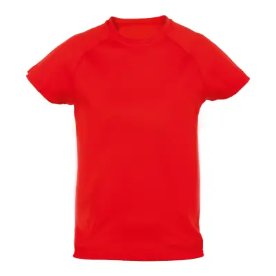 Dziecięcy T-shirt sportowy Tecnic Plus K - kolor czerwony
