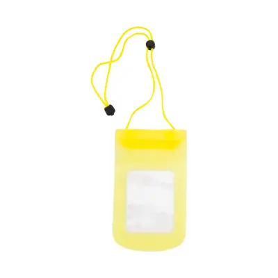 Wodoodporny pokrowiec na telefon Tamy - kolor żółty