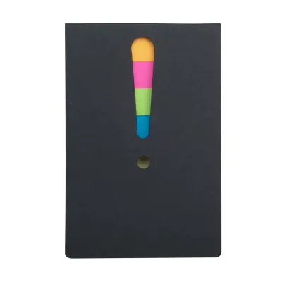Karteczki samoprzylepne Exclam - kolor czarny