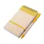 Notatnik Ecocard - kolor żółty